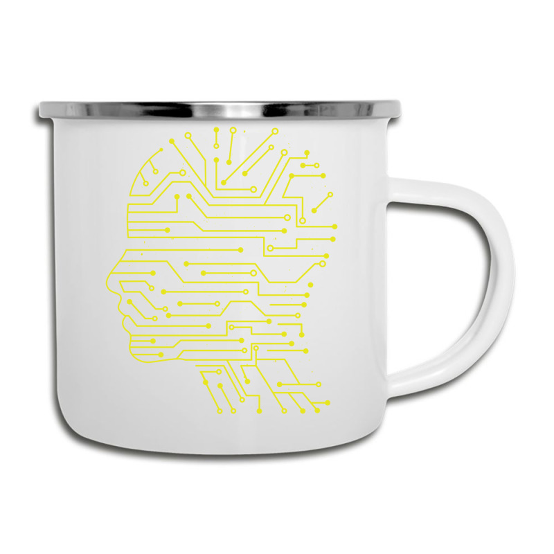 Ai. Artificial Intelligence Electrical Circuit Robot Head Camper Cup | Artistshot