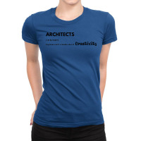 Architects X Engineers Black Letters Love Ladies Fitted T-shirt | Artistshot