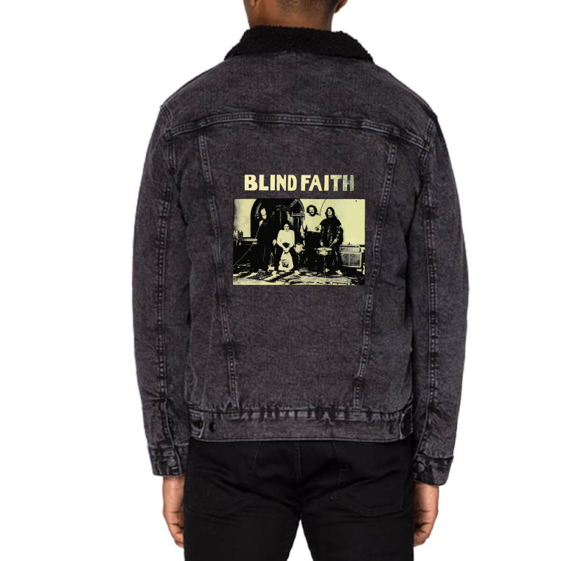 Blind Faith Classic Unisex Sherpa-Lined Denim Jacket by Alexsmith | Artistshot