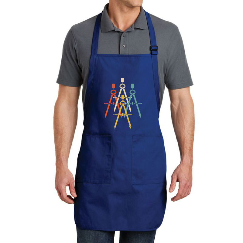 Architect Architecture Circle Red Full-length Apron | Artistshot