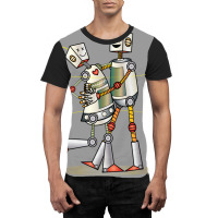 Robot Love Valentine Graphic T-shirt | Artistshot