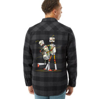 Robot Love Valentine Flannel Shirt | Artistshot