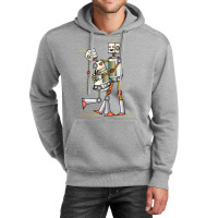 Robot Love Valentine Unisex Hoodie | Artistshot