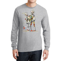 Robot Love Valentine Long Sleeve Shirts | Artistshot