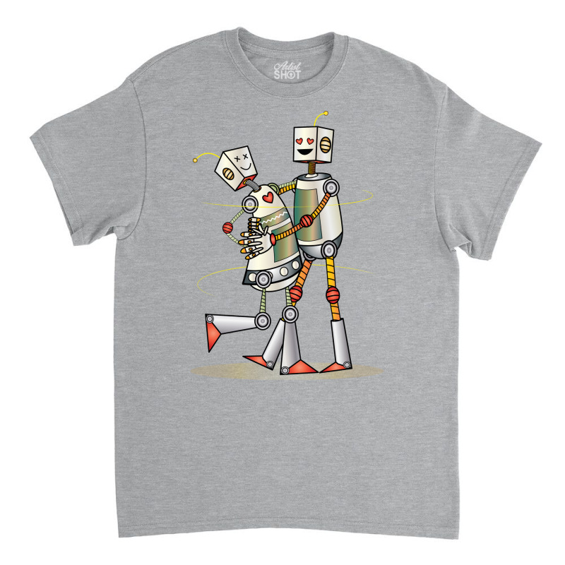 Robot Love Valentine Classic T-shirt | Artistshot