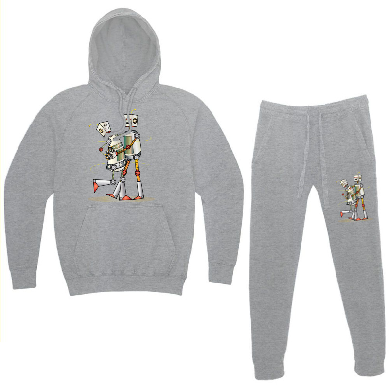 Robot Love Valentine Hoodie & Jogger Set | Artistshot