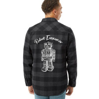 Robot Engineer Retro Robot Flannel Shirt | Artistshot