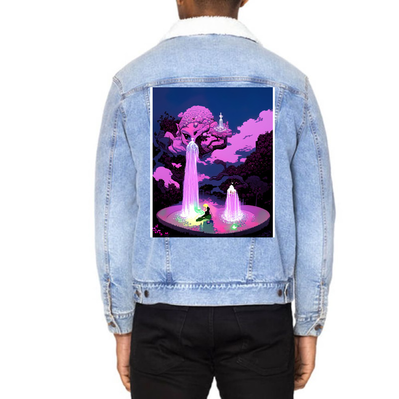 Sacred Falls Unisex Sherpa-lined Denim Jacket | Artistshot