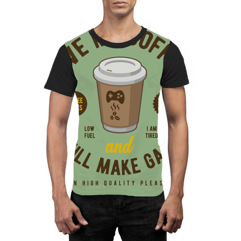 Game Developer Give Me Coffee Graphic T-shirt by cordtssantunw | Artistshot