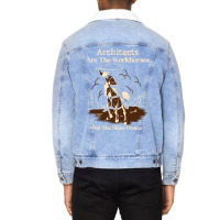 Architect Cowboy Horse Not Show Pony Funny Work Quote Trending Unisex Sherpa-lined Denim Jacket | Artistshot