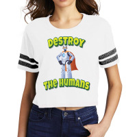 Destroy The Humans Scorecard Crop Tee | Artistshot