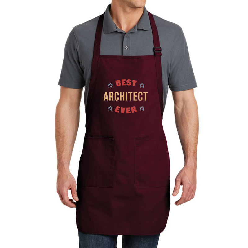 Best Architect Ever Travel Full-length Apron | Artistshot