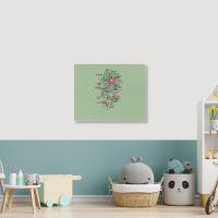 Flower Algorithm Landscape Canvas Print | Artistshot