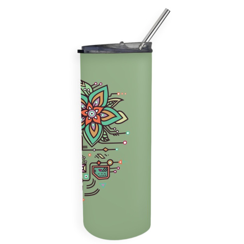 Flower Algorithm Skinny Tumbler | Artistshot