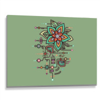 Flower Algorithm Metal Print Horizontal | Artistshot