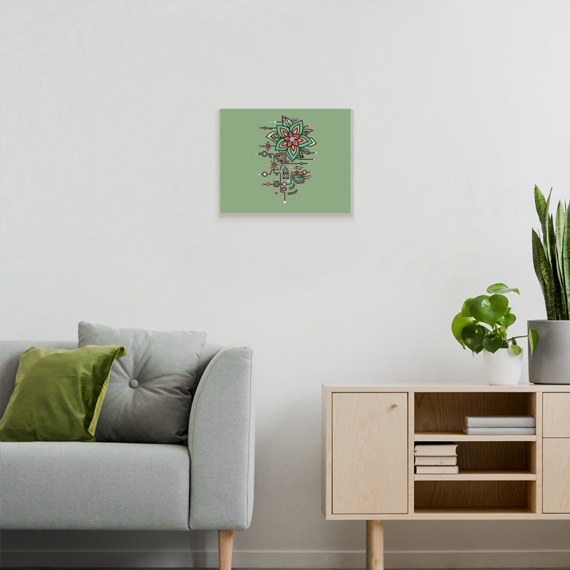 Flower Algorithm Metal Print Horizontal | Artistshot