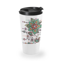 Flower Algorithm Travel Mug | Artistshot