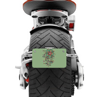 Flower Algorithm Motorcycle License Plate | Artistshot