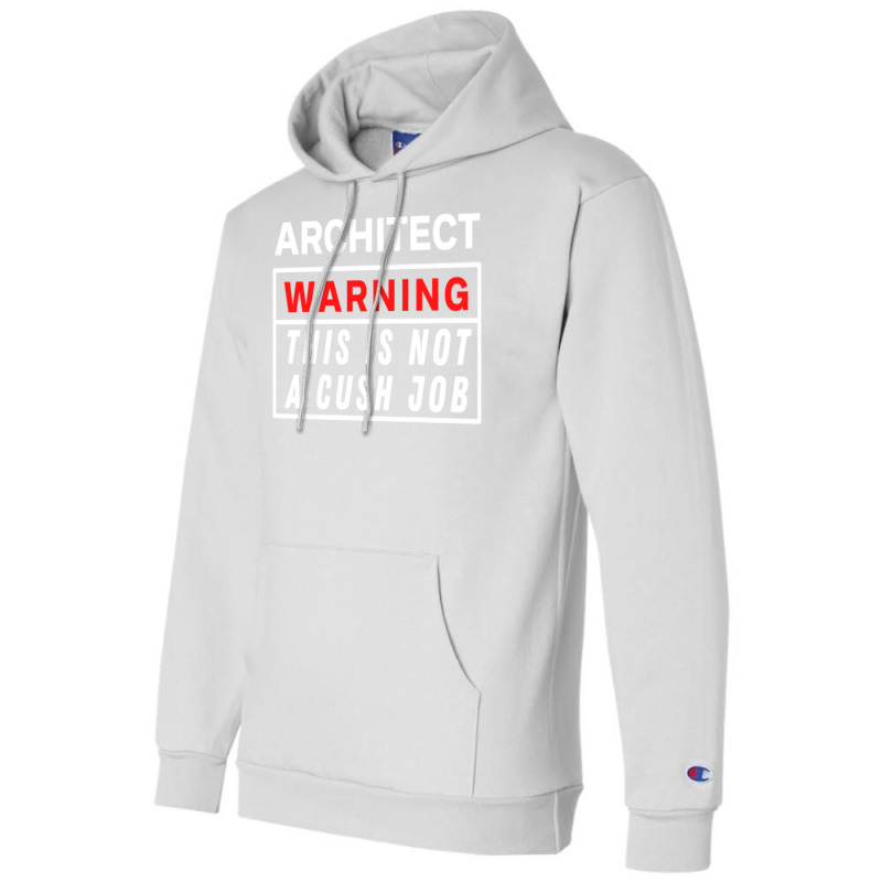 Architect Warning This Is Not A Cush Job Yellow Champion Hoodie | Artistshot