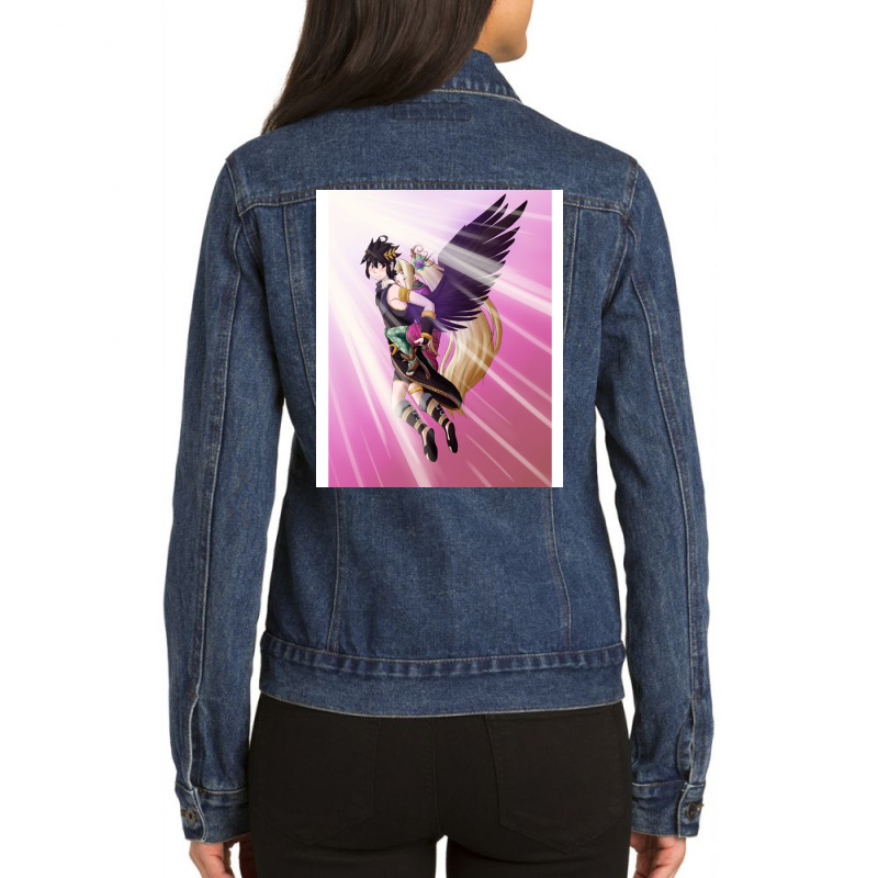 Dark Pit X Viridi Ladies Denim Jacket by zakerincute9 | Artistshot