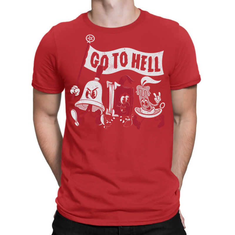 Go To Hell   Vintage Distressed Creepy Cute Goth Cartoon   Exorcise T-shirt | Artistshot