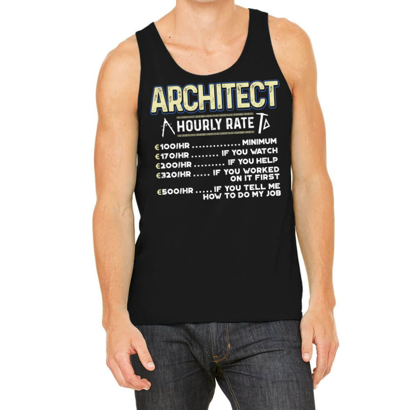 Architect Funny Yellow Tank Top | Artistshot