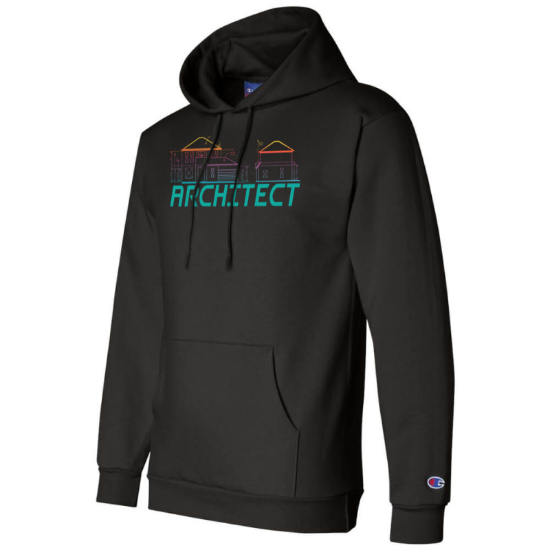 Architect Architecture Building Hippie 80s Champion Hoodie | Artistshot