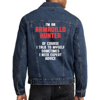 Armadillo Hunting Season Talk Funny Men Denim Jacket | Artistshot