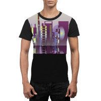 Future Cityscape Love Graphic T-shirt | Artistshot