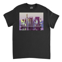 Future Cityscape Love Classic T-shirt | Artistshot