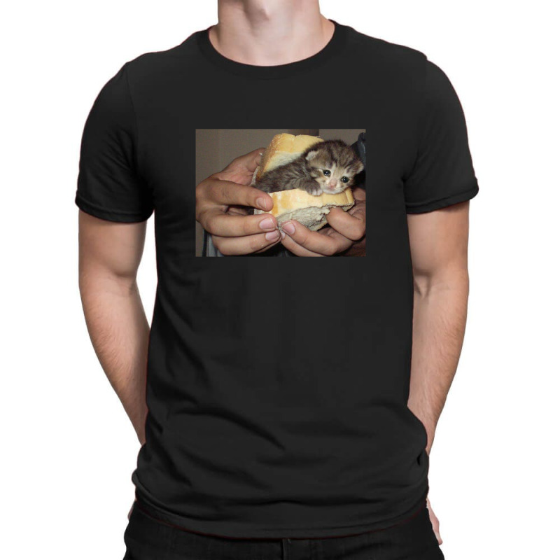 Sad Cat Sandwich T-shirt | Artistshot