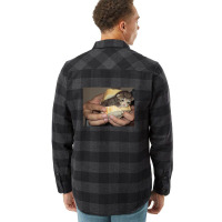 Sad Cat Sandwich Flannel Shirt | Artistshot