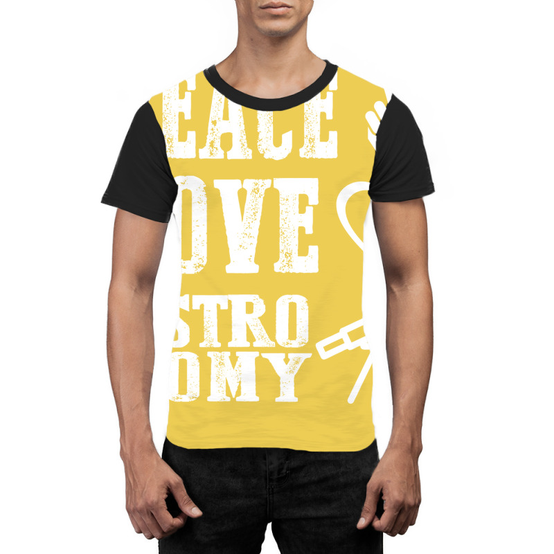 Peace Love Astronomy Stars Graphic T-shirt | Artistshot