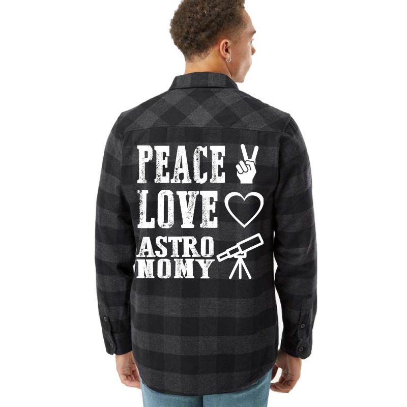 Peace Love Astronomy Stars Flannel Shirt | Artistshot