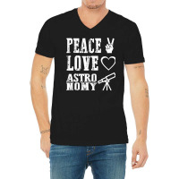 Peace Love Astronomy Stars V-neck Tee | Artistshot