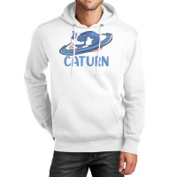 Caturn Sleeping Cat On Planet Saturn Astronomy Unisex Hoodie | Artistshot