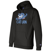 Caturn Sleeping Cat On Planet Saturn Astronomy Champion Hoodie | Artistshot