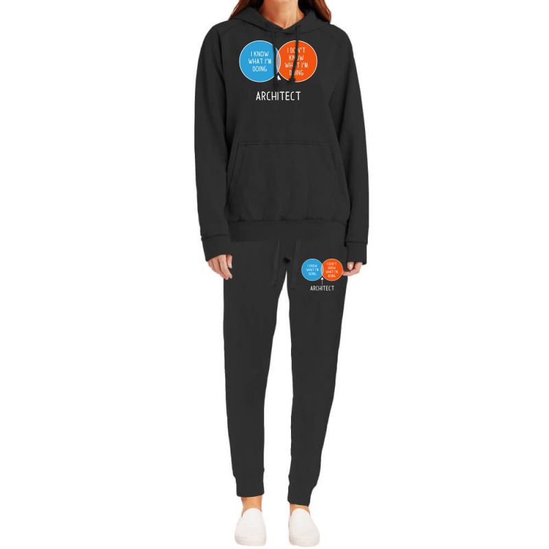 Architect I Dont Know What Im Doing Twocolor Diagram Girl Hoodie & Jogger Set | Artistshot