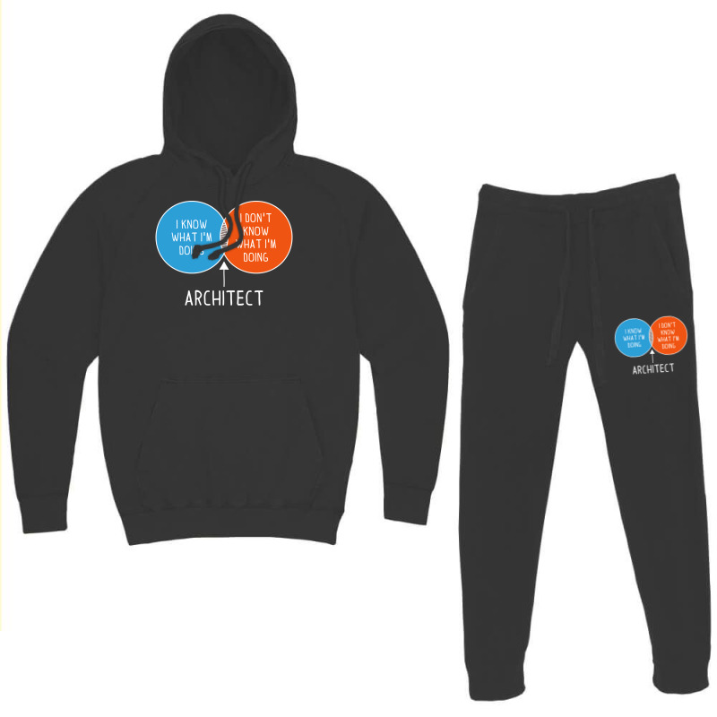 Architect I Dont Know What Im Doing Twocolor Diagram Girl Hoodie & Jogger Set | Artistshot