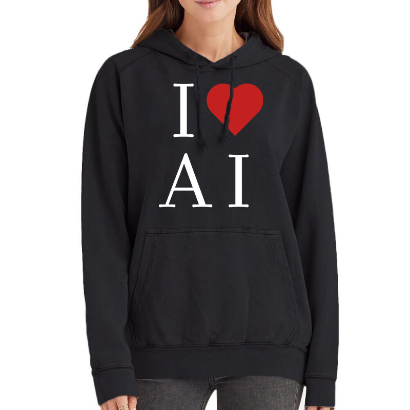 I Love Ai Vintage Hoodie | Artistshot