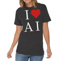 I Love Ai Vintage T-shirt | Artistshot