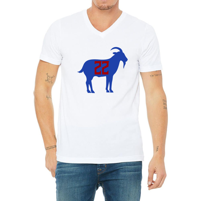 Derrick Henry Goat 22 Titans 1 V-neck Tee | Artistshot