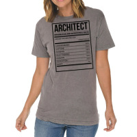 Awesome And Funny Nutrition Label Architect Architects Architecture Sa Vintage T-shirt | Artistshot