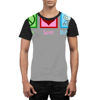 Peace Love Robotics Graphic T-shirt | Artistshot