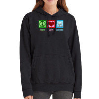 Peace Love Robotics Vintage Hoodie | Artistshot