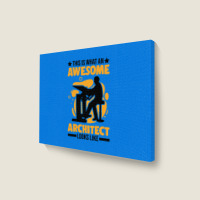 Architect Awesome Architecture Girl Landscape Canvas Print | Artistshot