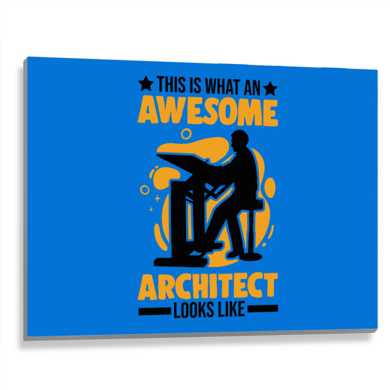 Architect Awesome Architecture Girl Metal Print Horizontal | Artistshot