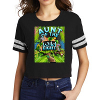 Aunt Of The Wild Eight Zoo Safari Scorecard Crop Tee | Artistshot