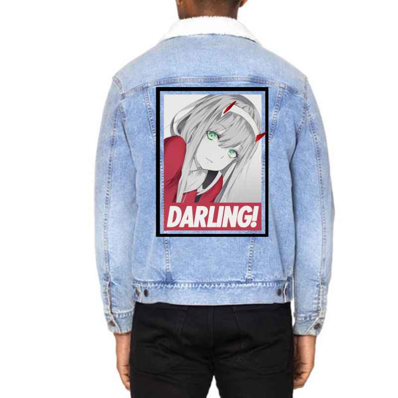 Darling! Unisex Sherpa-Lined Denim Jacket by zakerincute9 | Artistshot