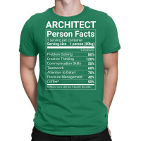 Funny Architect Person Facts White Text Cute T-shirt | Artistshot